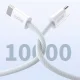 Dudao L6C USB-C to USB-C PD Cable 30W, 1m, Light Blue