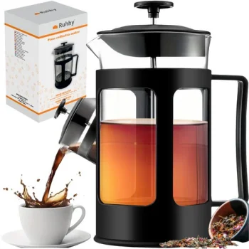 Ruhhy 24565 French Press for Coffee and Tea, 1L