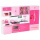 Doll Kitchen Furniture Set 4 Segments with LED and Sound, 48 cm