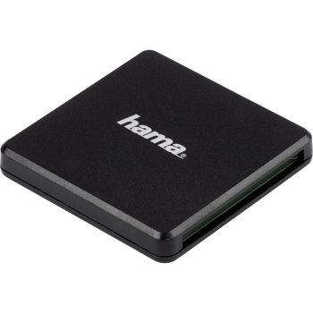 Hama 124022 USB 3.0 atmiņas karšu lasītājs SD/MicroSD/CF, melns