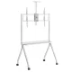 Maclean TV Cart on Wheels, 55-100\", VESA 900x600, White