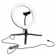 10\" LED RGB Ring Light with Tripod, Phone Holder, and Remote