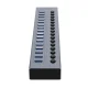 Orico BT2U3-16AB 16-Port USB-A 3.0 Hub with Switches Gray