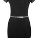 Elastic Metal Dress Belt 70cm, Silver