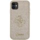 Guess iPhone 11 / Xr Case Glitter Script Big 4G, Gold