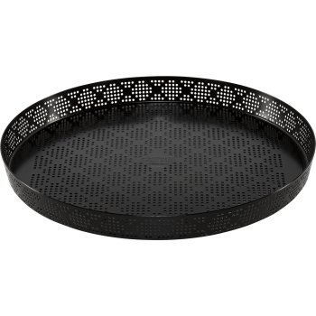 Kaiser Inspiration Pizza and Quiche Pan CrispTec, 28 cm, Black