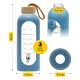 4FIZJO Glass Water Bottle 750 ml, Blue