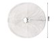 Christmas Tree Rug Mat, White Furry, Round, 90 cm