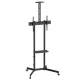 Maclean MC-113 B Mobile TV Cart on Wheels, 37-70\", VESA up to 600x400, Camera Shelf, Black