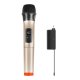 Bezvadu dinamiskais mikrofons UHF PULUZ PU628J 3,5 mm (zelta) | Wireless dynamic microphone 3.5mm (gold)