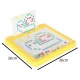 Montessori Magnetic Mosaic Board, Yellow, 26 x 26 cm