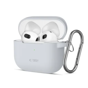 Tech-Protect Silicone Hook Case for Apple AirPods 3, Gray