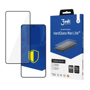 3mk HardGlass Max Lite Tempered Glass for Samsung Galaxy S25 Edge, Black