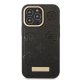 Guess Peony Logo Plate MagSafe Case for iPhone 13 / 13 Pro, Black