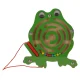 Magnetic maze-frog with balls