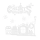 Ruhhy 00022305 Christmas Window Stickers, 66 cm