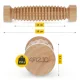 4Fizjo Wooden Massage Roller for Body, Feet and Hands, Brown