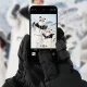 Qunature Finger Style Ski Gloves Size M, Black