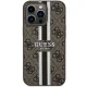 Guess iPhone 13 / 13 Pro Case 4G Printed Stripes MagSafe, Brown