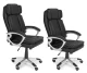 Ergonomic Office Chair ModernHome High-Back Swivel Desk Chair with Tilt Function, black