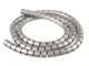 Maclean MCTV-676 S Cable Organizer, 25mm x 2m, Silver