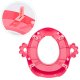 ECOTOYS Kids Toilet Trainer Seat with Soft Padded Cushion and Handles, Pink