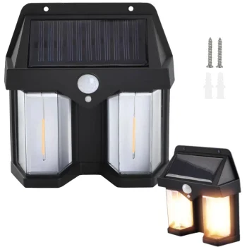 Solar Lamp with Motion and Dusk Sensor, 3 Modes, Waterproof, 1200lm