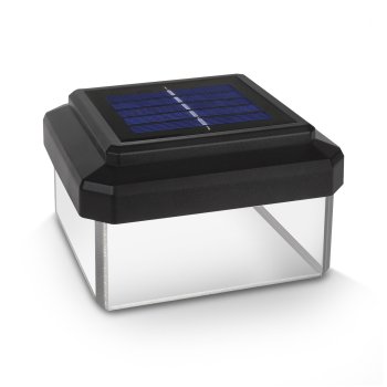 GreenBlue GB128 LED Solar Post Cap Light, 100x100mm, Black