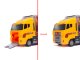 Transporter Truck with Launcher and 6 Metal Construction Vehicles
