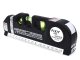 Precision 3-in-1 Laser Level with 2.5m Tape Measure USB Rechargeable, Black