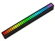 USB RGB LED Light Bar with Sound Reaction and Battery, Black