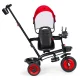 ECOTOYS 3-in-1 Kids\' Tricycle with Rotating Seat and Canopy, Red