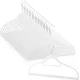 Massido MS-859 Velour Clothes Hangers, 20 Pcs, Black