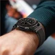 Tech-Protect Nylon Strap for Garmin Fenix 5 / 6 / 6 Pro / 7, Black/Orange