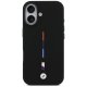 BMW M Silicon Tricolor Line MagSafe Phone Case Cover iPhone 17 - Black