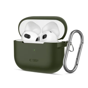 Tech-Protect Apple AirPods 3 Case Silicone Hook, Green
