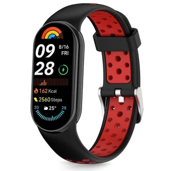 Tech-Protect IconBand Air Strap for Xiaomi Smart Band 8 / 9 / 10 / NFC - Black / Red
