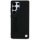 BMW Leather Big Wordmark Case for Samsung Galaxy S25 Ultra, Black