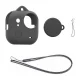 PULUZ Silicone Case and Lens Cover for Insta360 GO Ultra, Black