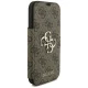 Guess Book 4G Metal Logo Folio Case for iPhone 18 Pro / 17 Pro - Brown