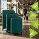 Trizand 3-in-1 Luggage Set, ABS, Green