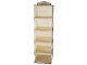 Hanging Closet Organizer with 5 Shelves 100cm Beige