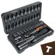 Bigstren 46-Piece Socket Wrench Set 1/4-Inch Drive Tool Kit in Case 26844