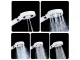 Shower Head with 5 Spray Modes and Water Filter, White