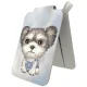 Nimmy New Big-Eye Cute Pets 2.0 Dog Magnetic Wallet with Stand Grey