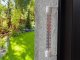 Āra loga sienas termometrs garš | Outdoor round thermometer for window wall long