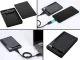 External 2.5\'\' HDD SSD SATA Hard Drive Case to USB 3.0, Black