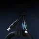 Wozinsky USB-C to Lightning Cable with LED Display 36W 2m, Black
