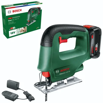 Bosch EasySaw 18V-70 Cordless Jigsaw with 2.0 Ah Battery and Charger