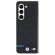 BMW Leather Carbon Case for Samsung Galaxy Z Fold 5, Black